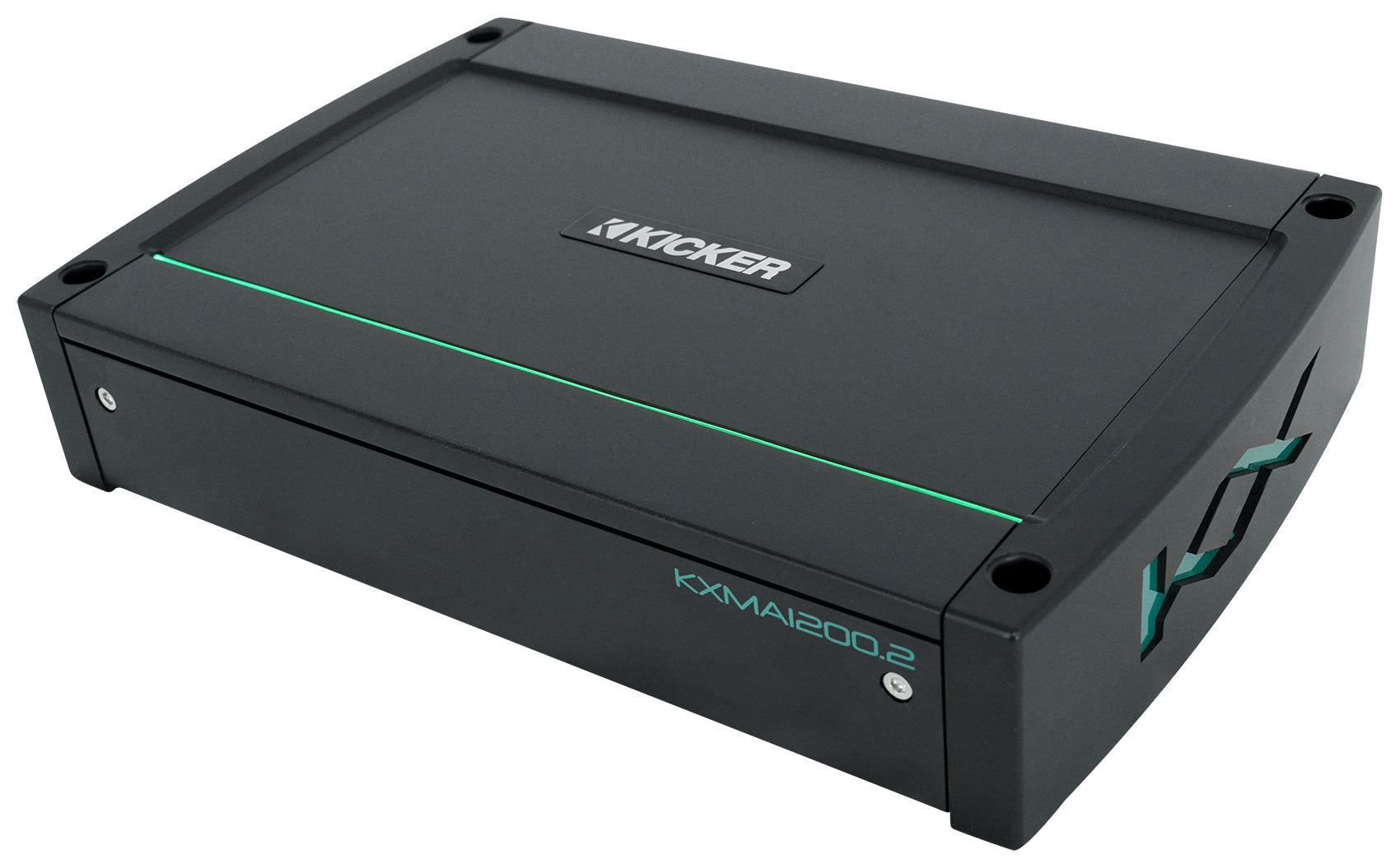 KICKER 48KXMA12002 1200 Watt 2-Channel Marine Boat Amplifier+Amp Kit KXMA1200.2