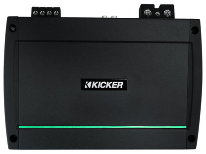 KICKER 48KXMA12002 1200 Watt 2-Channel Marine Boat Amplifier+Amp Kit KXMA1200.2