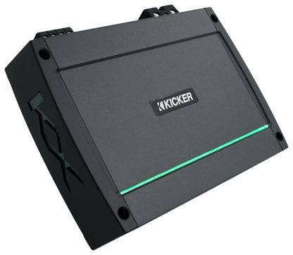 KICKER 48KXMA12002 1200 Watt 2-Channel Marine Boat Amplifier+Amp Kit KXMA1200.2