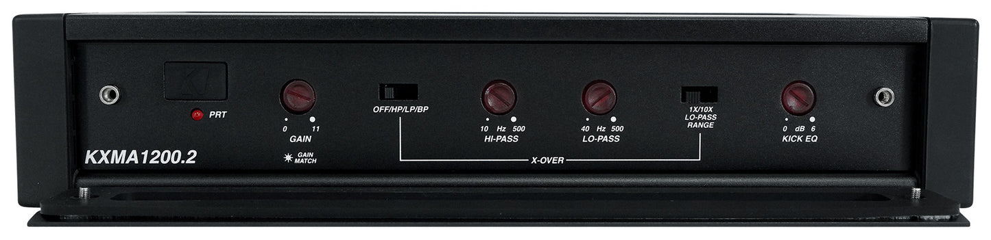 KICKER 48KXMA12002 1200 Watt 2-Channel Marine Boat Amplifier+Amp Kit KXMA1200.2