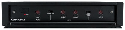 KICKER 48KXMA12002 1200 Watt 2-Channel Marine Boat Amplifier+Amp Kit KXMA1200.2