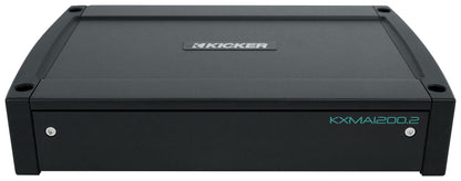 KICKER 48KXMA12002 1200 Watt 2-Channel Marine Boat Amplifier+Amp Kit KXMA1200.2