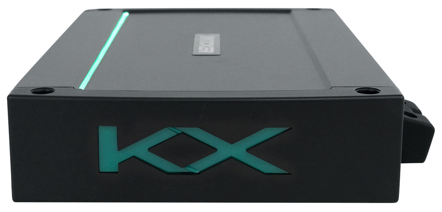 KICKER 48KXMA12002 1200 Watt 2-Channel Marine Boat Amplifier+Amp Kit KXMA1200.2