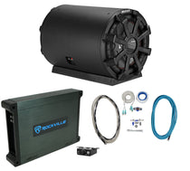 KICKER 46CWTB102 TB 10" 800w Marine Loaded Subwoofer Enclosure+Mono Amp+Wire Kit