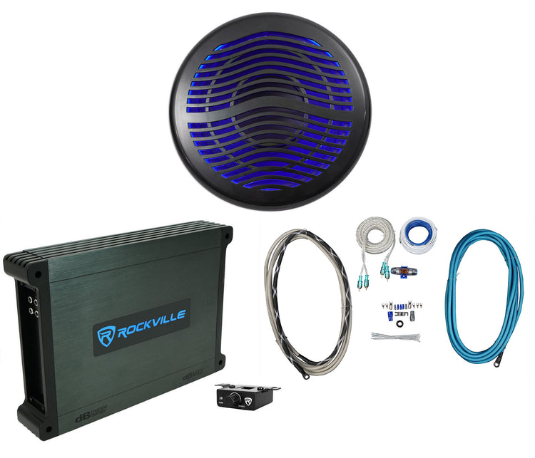 MS12LB Black + dBM12 Marine Amplifier Bundle