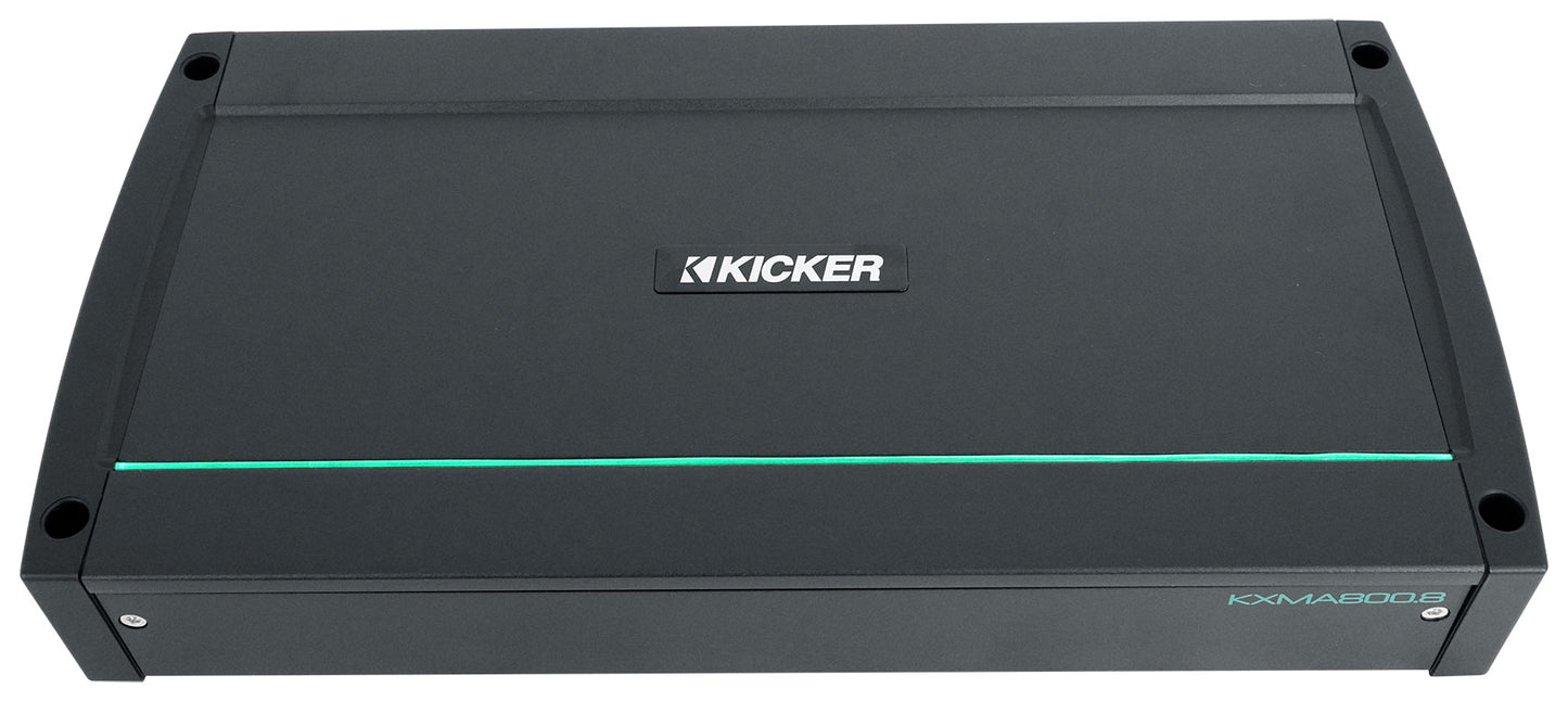 KICKER 48KXMA8008 800 Watt 8-Channel Marine Boat Amplifier+Amp Kit KXMA800.8