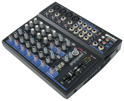 Gemini GEM-12USB 12 Channel Bluetooth Mixer w/USB 12 Ins/2 Bus/3 Band EQ+4) Mics