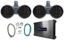 DWB80B Dual 8" 2-Pack + DBM25 Marine Amplifier Bundle
