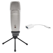 Samson C01U Pro USB Recording Streaming Condenser Microphone+iPhone/iPad Cable