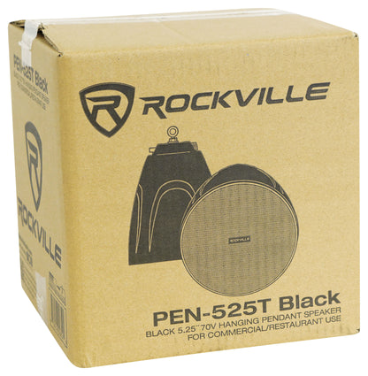 PEN-525T Black 8-Pack + RCS180-6 6-Zone 180W Amp Bundle