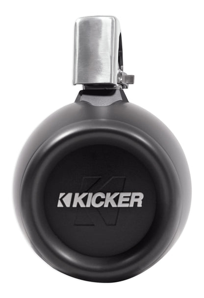 Pair KICKER 45KMTC8 8" 600w Marine Wakeboard Tower Speakers+2-Channel Amplifier