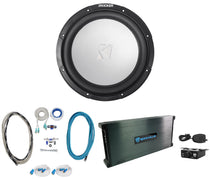 KICKER 45KM104 10" 350w Marine Subwoofer Boat Sub+6-Channel Amplifier+Amp Kit