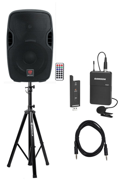 BPA10 10" Powered Speaker + Samson XPD2 Lavalier Bundle