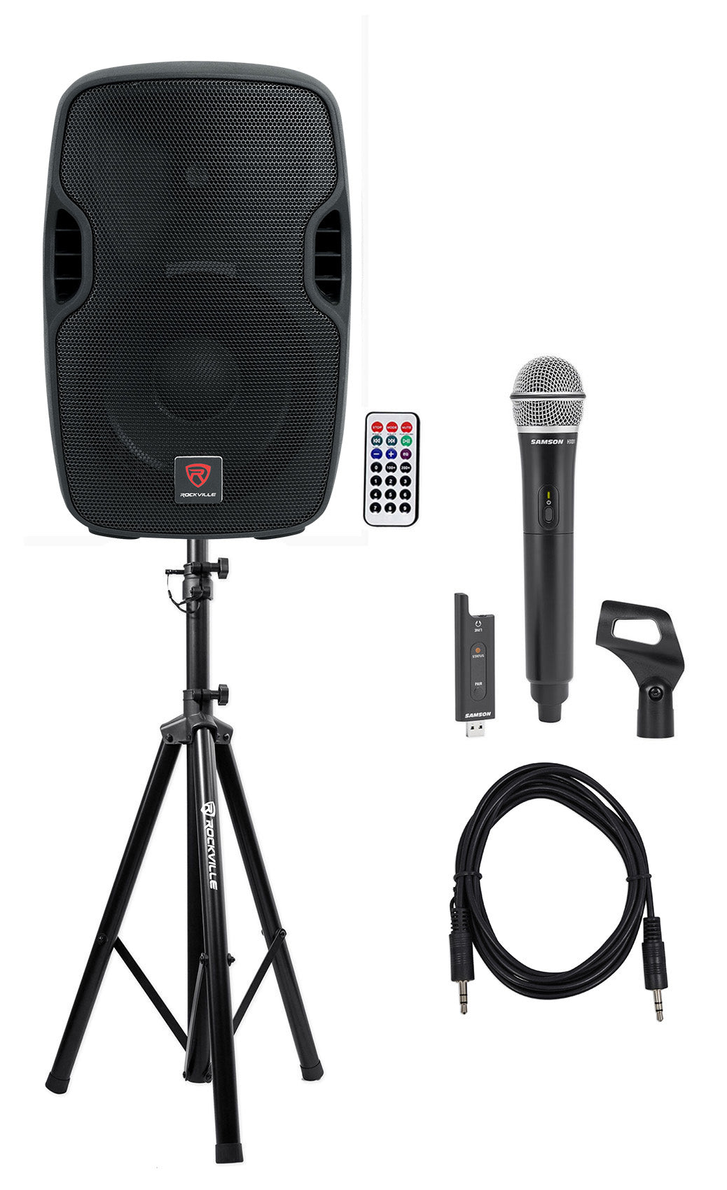 BPA10 10" Speaker + Samson XPD2 Handheld Mic Bundle