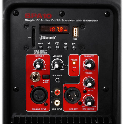 BPA10 10" Speaker + Samson XPD2 Handheld Mic Bundle