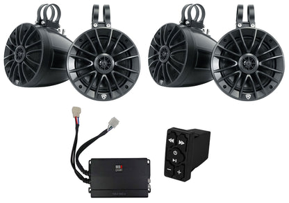 UT65B Black 6.5" 2-Pack + NA2-320.4 Amplifier Bundle