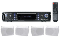 RPA60BT Receiver + HP65S-8 White 4-Pack Bundle