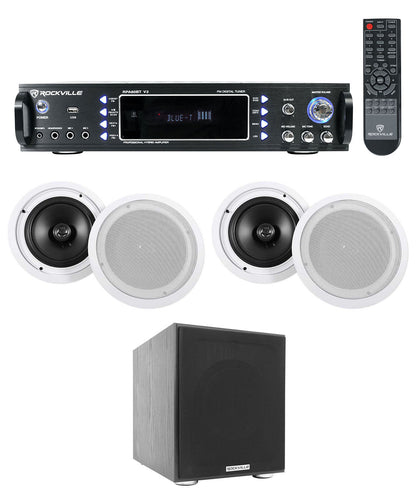 RPA60BT 4-Pack + HC85 White In-Ceiling Speakers Bundle