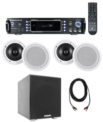 RPA60BT 4-Pack + HC85 White In-Ceiling Speakers Bundle