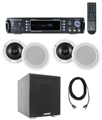 RPA60BT 4-Pack + HC85 White In-Ceiling Speakers Bundle