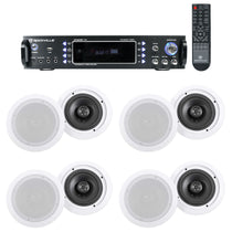 RPA60BT 8-Pack + HC655-16 White Ceiling Speakers Bundle