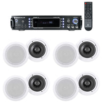 RPA60BT 8-Pack + HC655-16 White Ceiling Speakers Bundle