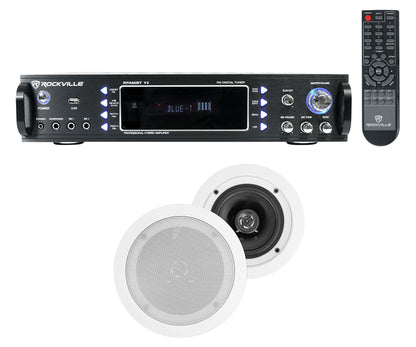 RPA60BT 2-Pack + HC55 White In‑Ceiling Speakers Bundle