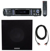 RPA60BT Receiver + Rock Shaker 8 Black Subwoofer Bundle