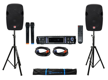 SPGN124 2-Pack + RPA70WBT Karaoke Amplifier Bundle