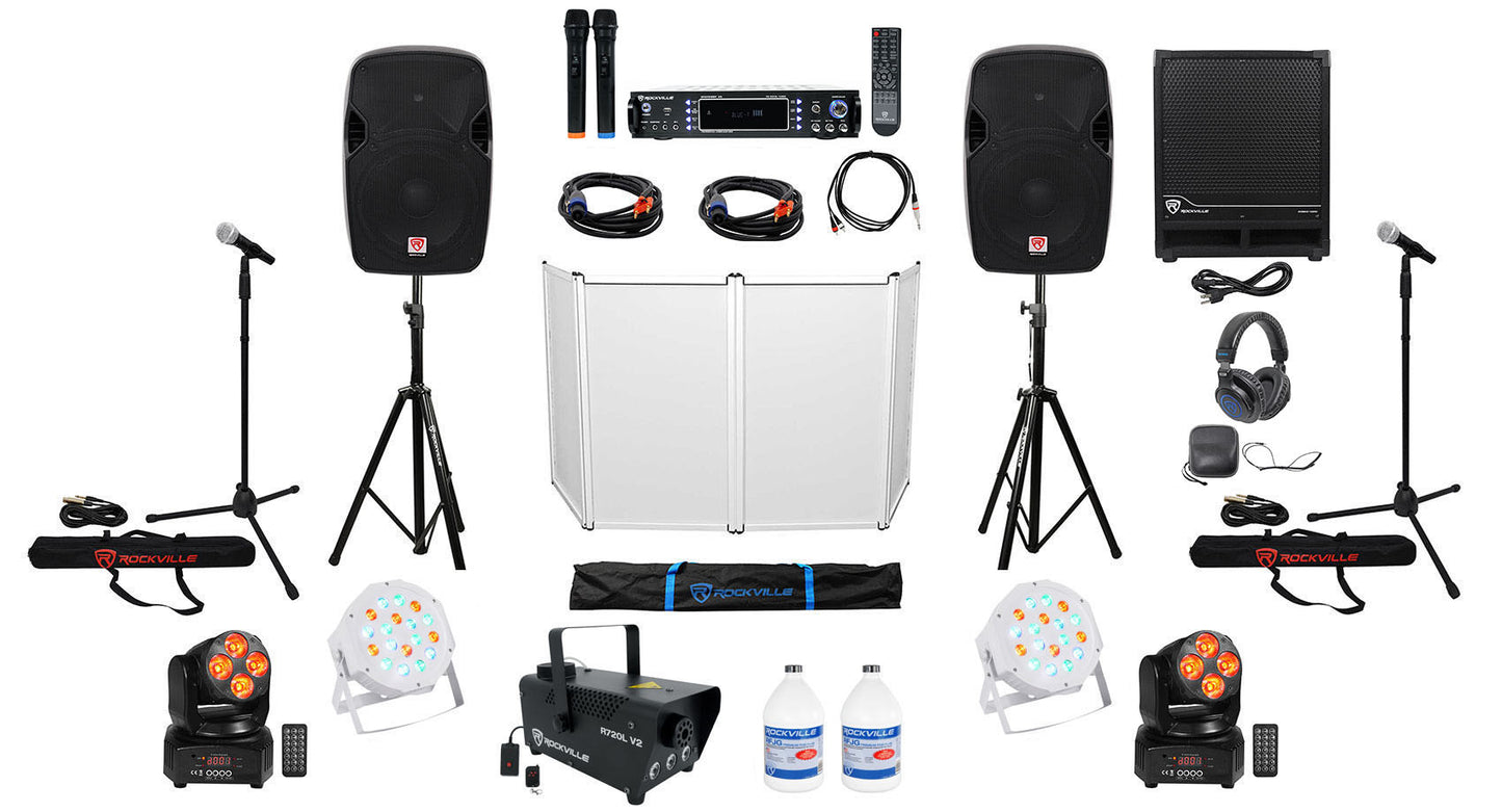 SPGN124 12" Speakers 2-Pack + RPA70WBT Amp Bundle