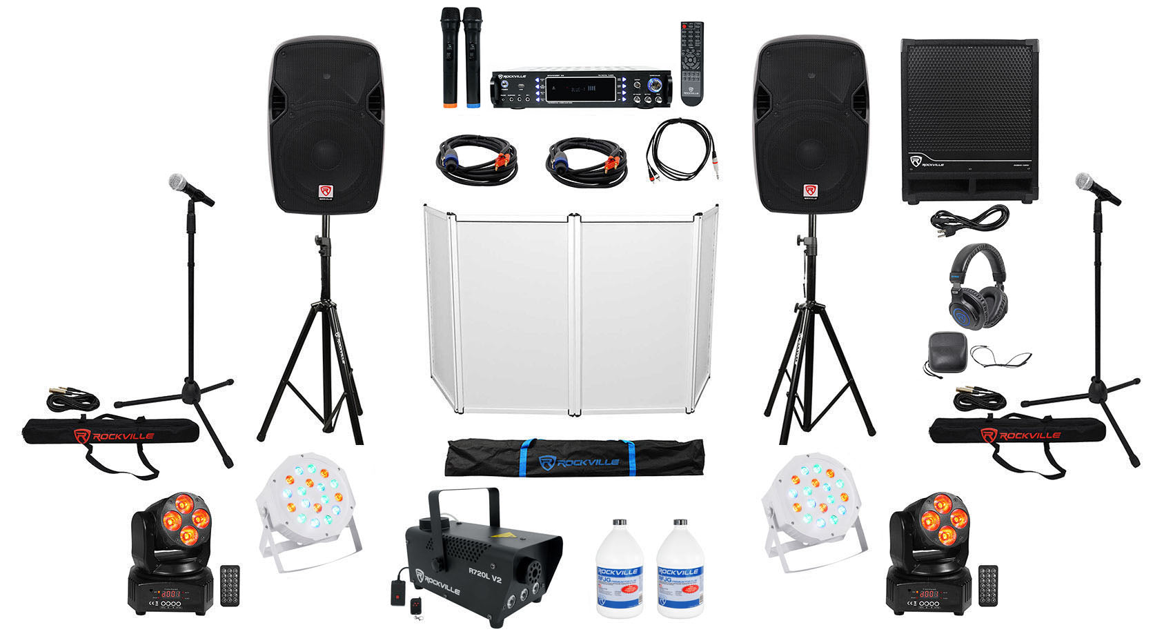 SPGN124 12" Speakers 2-Pack + RPA70WBT Amp Bundle