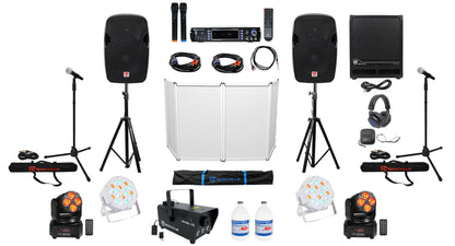 SPGN124 12" Speakers 2-Pack + RPA70WBT Amp Bundle