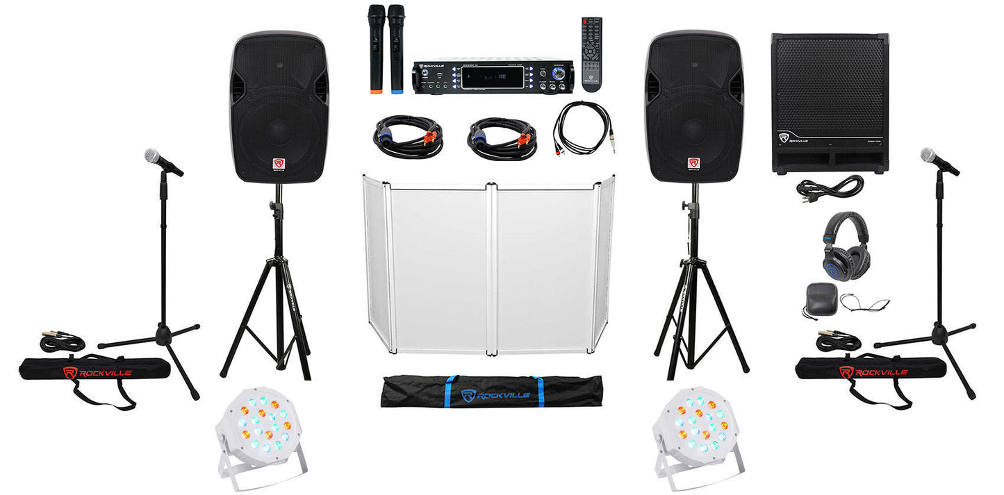 SPGN124 12" Speakers 2-Pack + RPA70WBT Amp Bundle