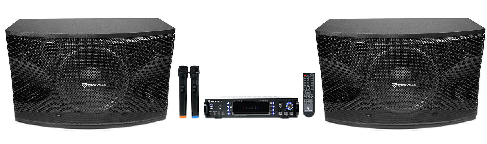 RPA70WBT Karaoke Amplifier + KPS12 12" Speakers 2-Pack Bundle