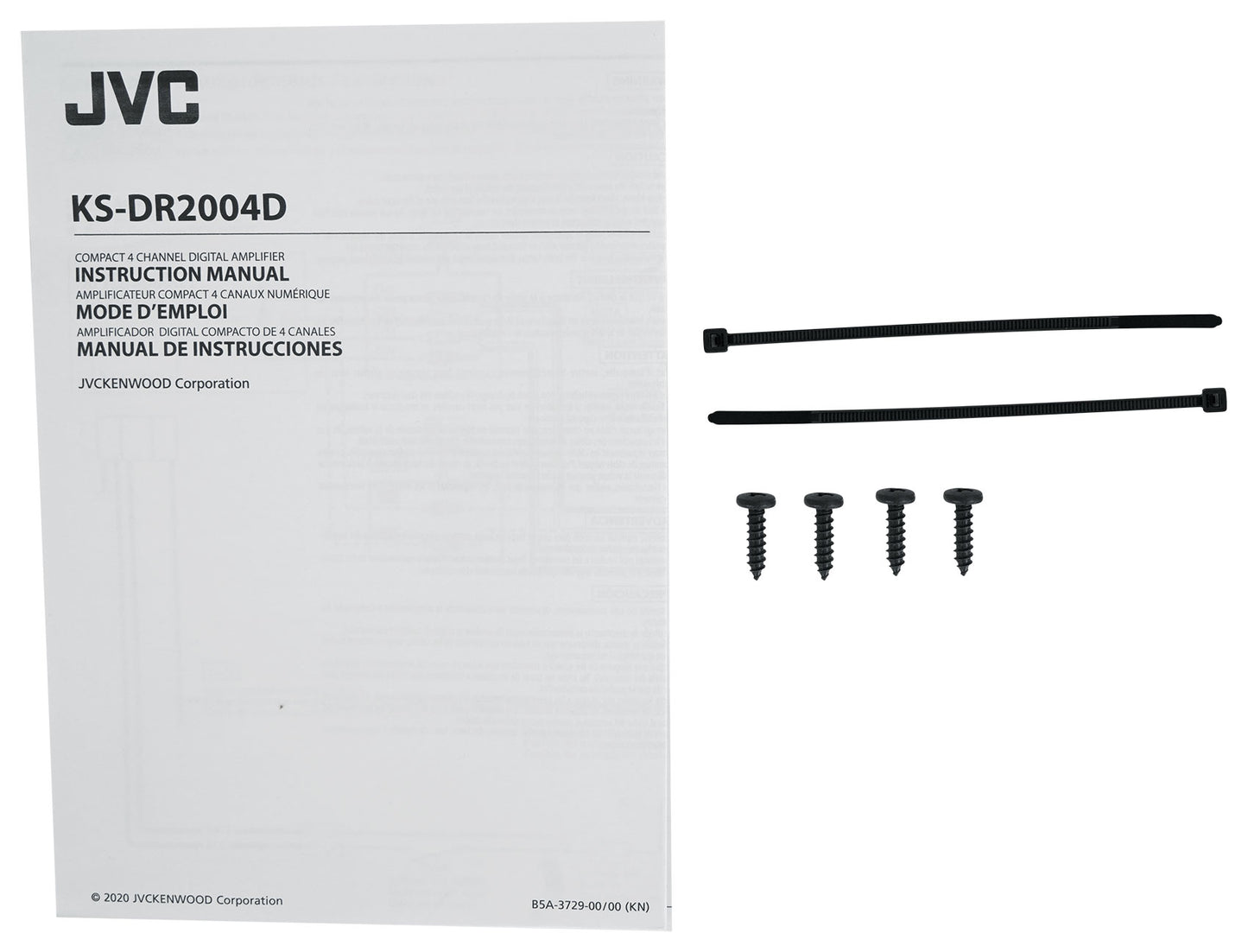 JVC KS-DR2004D 4-Ch. ATV/UTV Amplifier+(4) Tower Speakers+Bluetooth Controller