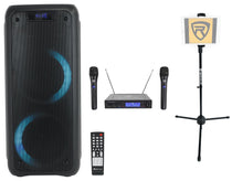 ROCK PARTY 6 Party Speaker Karaoke Bundle with Wireless Microphones
