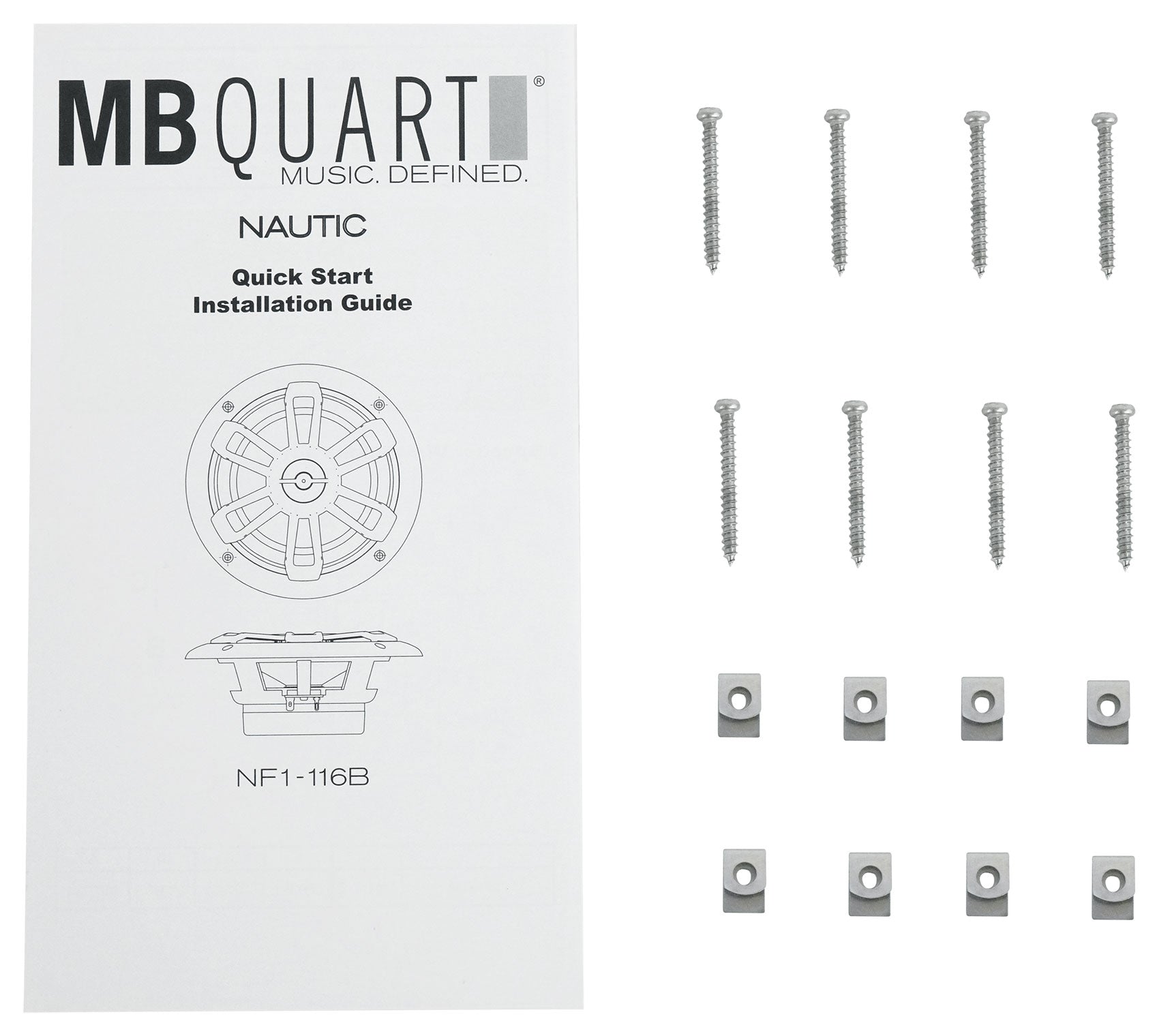 NF1-116B Black 4-Pack + 4-Zone Marine Receiver Bundle