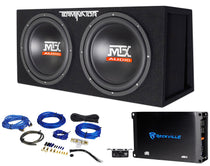 MTX Terminator TNE212DV 1000w RMS Dual 12” Subs+Vented Subwoofer Box+Amplifier