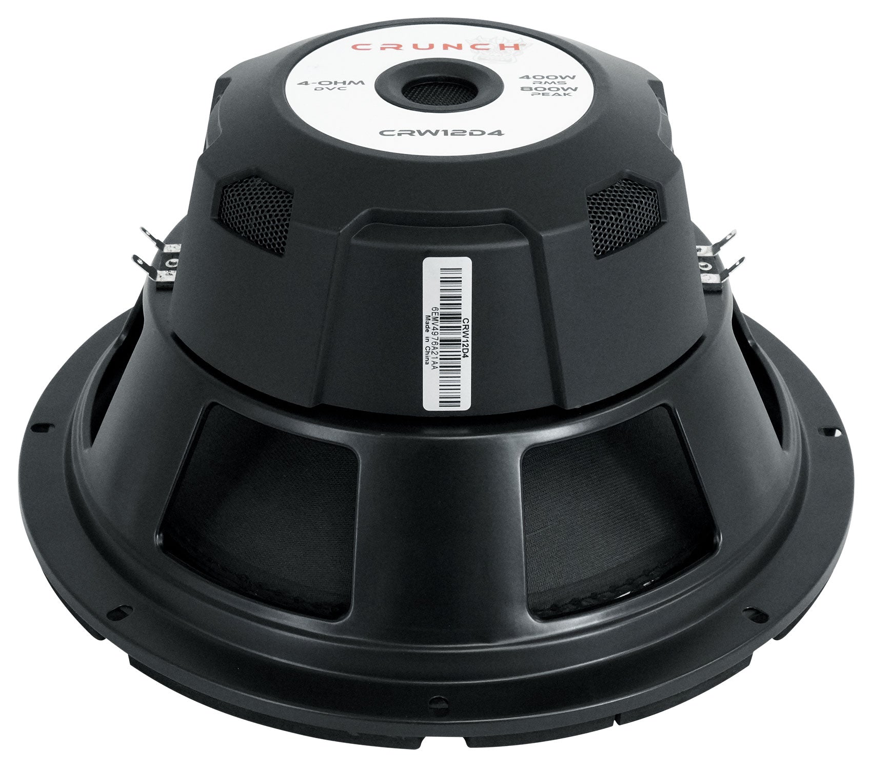 (2) Crunch CRW12D4 12" 800 Watt Car Audio Subwoofers+Vented Sub Box Enclosure