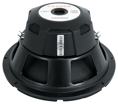 (2) Crunch CRW12D4 12" 800 Watt Car Audio Subwoofers+Vented Sub Box Enclosure