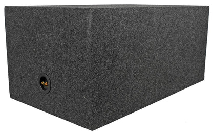 (2) Crunch CRW12D4 12" 800 Watt Car Audio Subwoofers+Vented Sub Box Enclosure