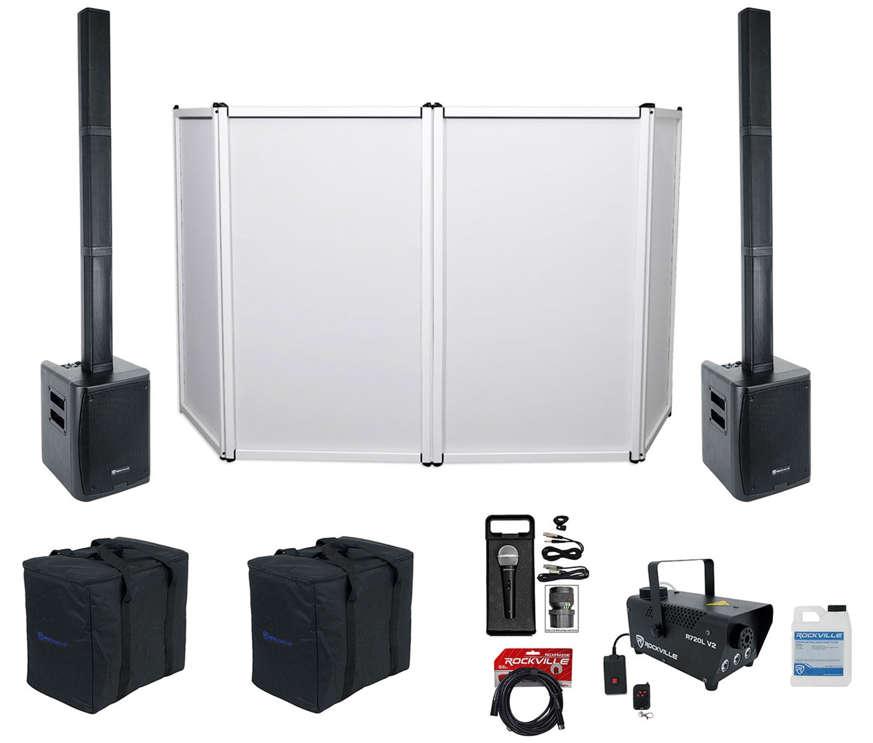 (2) TITAN PORTABLE ARRAY DJ Package 2