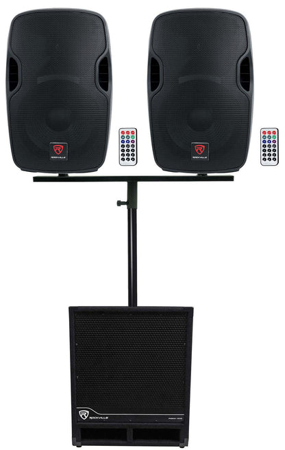 BPA12 12" Speakers 2-Pack + Dual Mount + 15" Powered Sub Bundle
