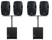 BPA12 12" Speakers 4-Pack + Dual Mounts + 12" Subs 2-Pack Bundle