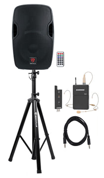 BPA12 12" Speaker + Samson XPD2 Headset Mic Bundle
