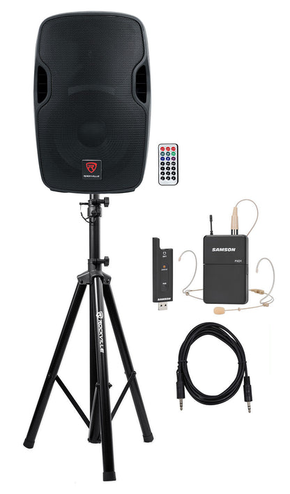 BPA12 12" Speaker + Samson XPD2 Headset Mic Bundle