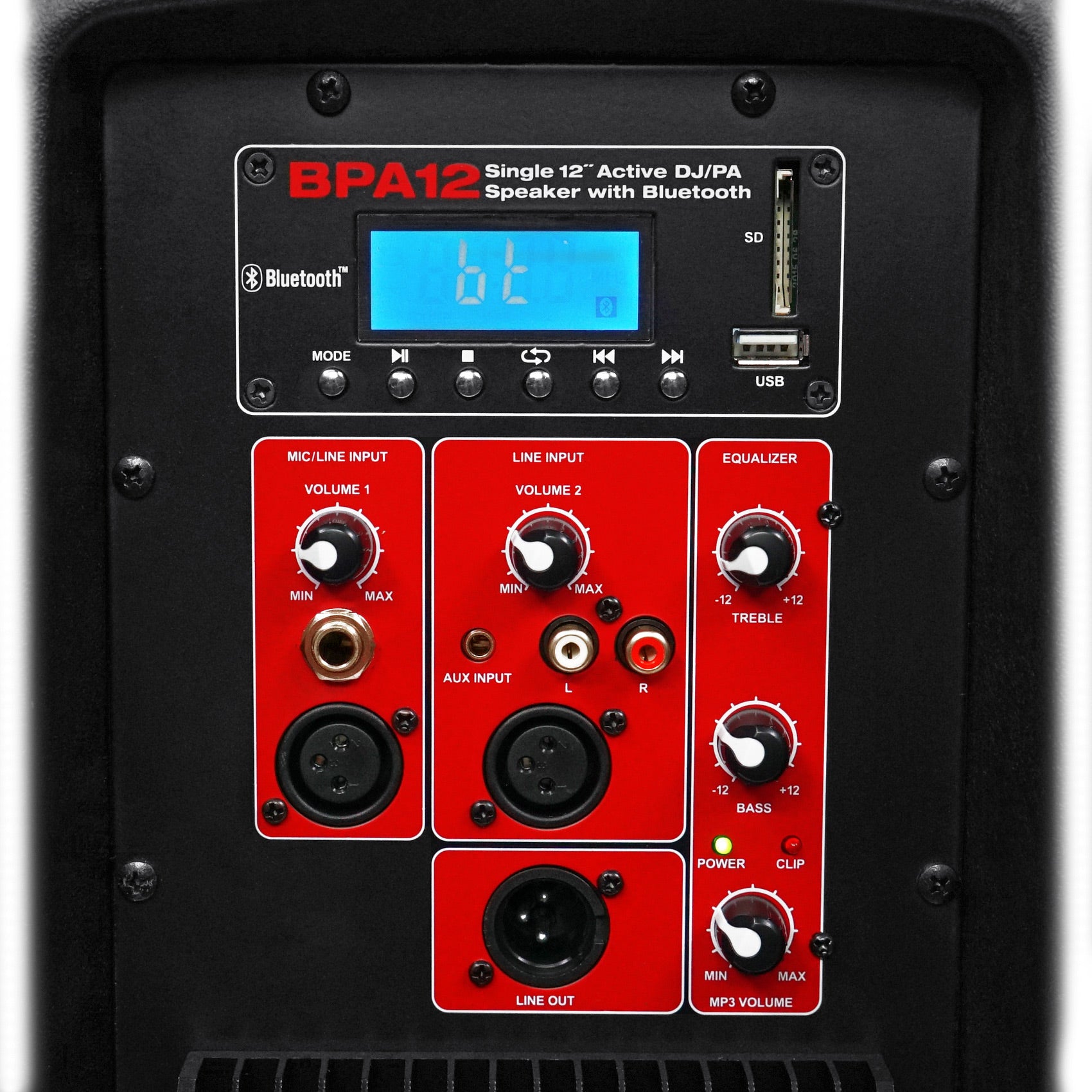 BPA12 12" Speaker + Samson XPD2 Lavalier Mic Bundle