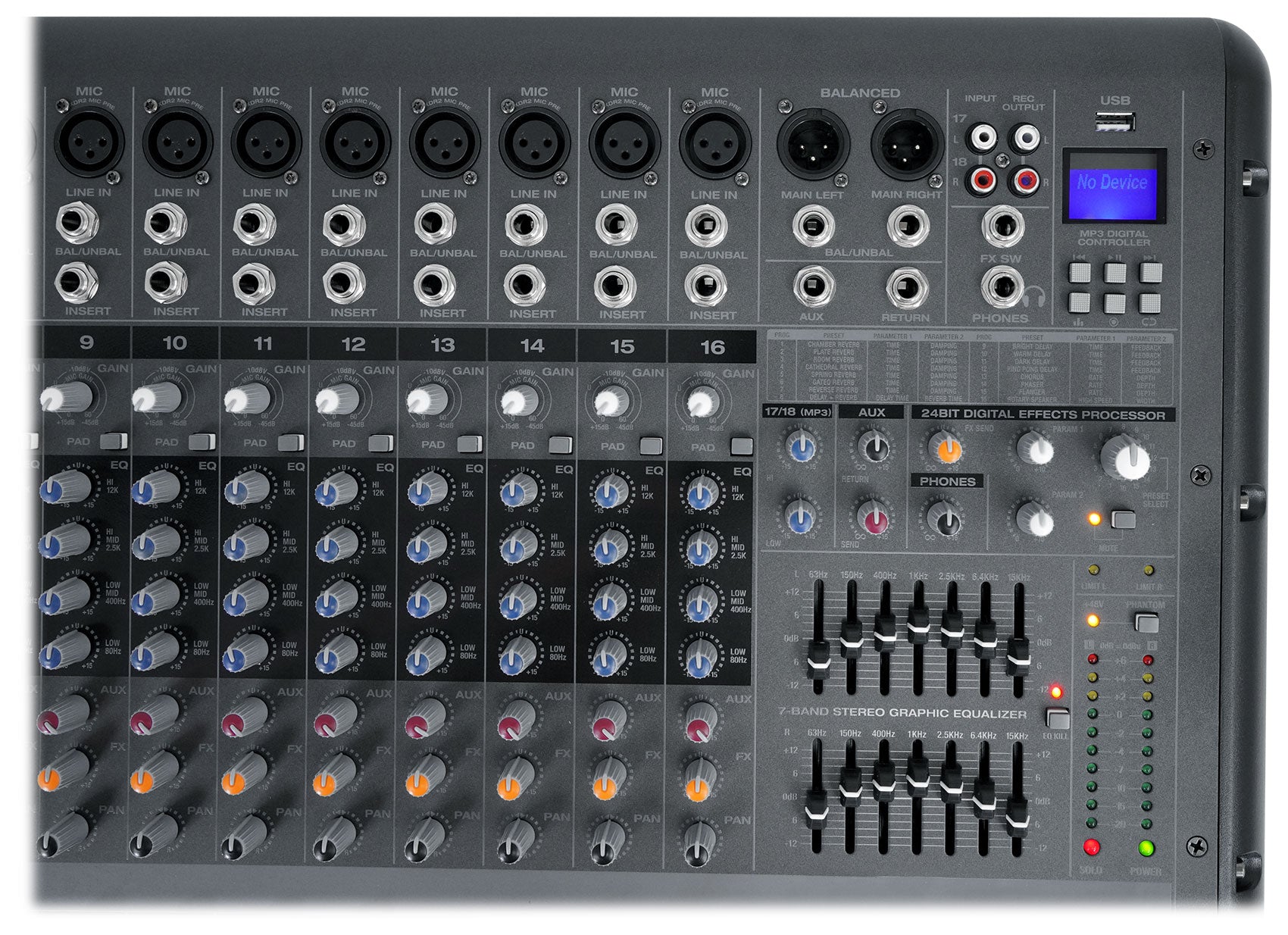 RPM1870 Mixer + 3-Pack Mics Bundle