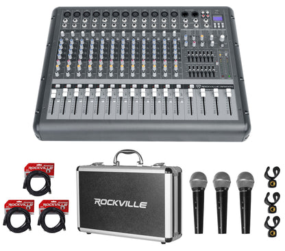 RPM1470 Mixer + 3-Pack Mics Bundle