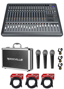 RPM1870 Mixer + 3-Pack Mics Bundle